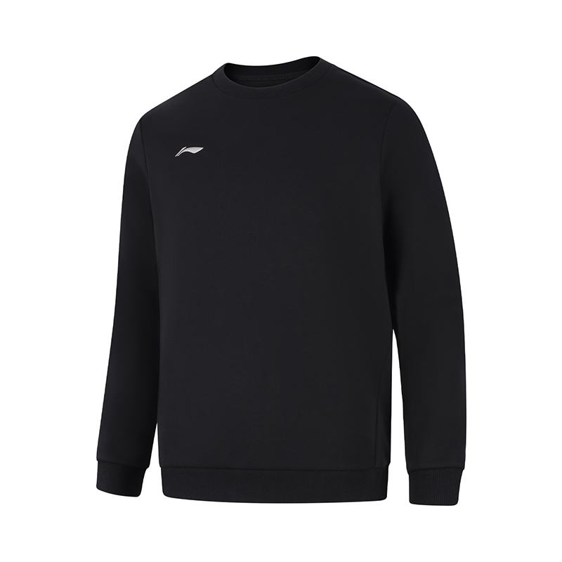 2024冬正品李寧團(tuán)購(gòu)男女圓領(lǐng)套頭無(wú)帽衛(wèi)衣AWDUB25-1